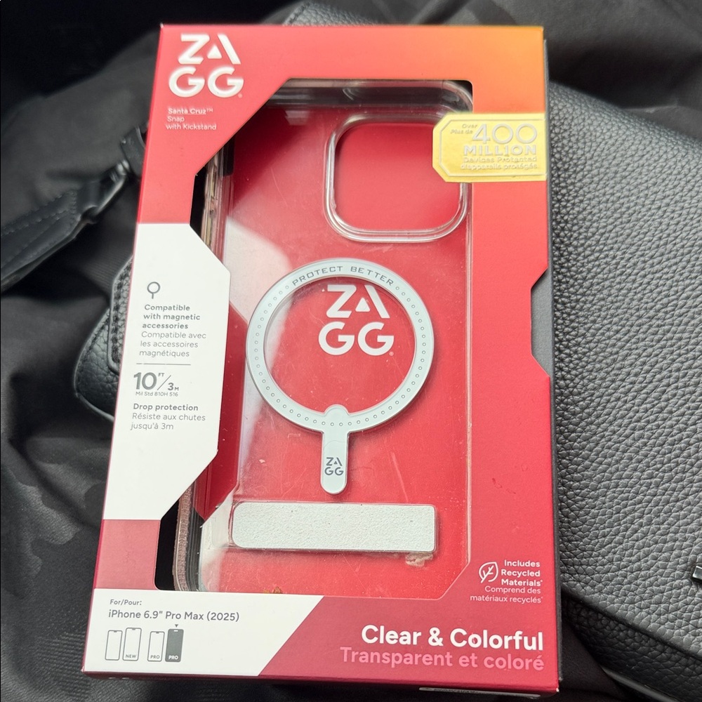 ZAGG Clear & Colorful iPhone 6.9 Pro Max Case - Silver